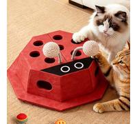 Boîte d'enrichissement de puzzle pour chat, boîte de lime à ongles pour chat, jouet interactif pour chats et chatons, exercice amusant pour guérir l'ennui et la stimulation mentale pour chats/chatons