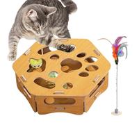 Boîte D'Enrichissement Lime À Griffes Pour Chat | Accessoires De Grattage Pour Chaton,Boîte À Casse-Tête Pour Chaton,Pour Jeu Intérieur Bureau Appartement Propriétaires d'Animaux Dresseurs Amoureux de