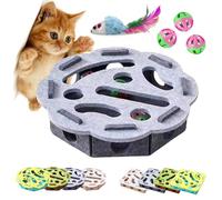 BoîTe D'Enrichissement pour Chat, BoîTe D'Enrichissement De Lime à Ongles, Labyrinthe en Feutre Interactive pour Chat D'IntéRieur, pour Repas Anniversaire Maison Balcon (D,a)