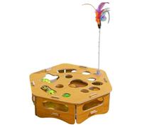 Boîte d'enrichissement pour chat - Fournitures à gratter pour chaton | Boîte de puzzle pour chaton, pour dresseurs, amateurs d'animaux, cliniques vétérinaires, abris de jeux en intérieur, pour les