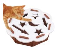 Boîte D'enrichissement Pour Limagriffs De Chat - Planche De Protection Griffes avec 2 Balles Hochet | Puzzle Scratch Chats - Toilettage Chatons pour Intérieur Canapé Tapis
