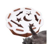 Boîte D'Enrichissement Pour Lime À Griffes De Chat,avec 2 Billes Clochettes et Planche à Griffes Interactive,Grattoir Lime À Ongles Pour Chat Avec 2 Balles À Clochette | pour Soin des Chats d'Intérieu