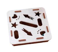 Boîte D'Enrichissement pour Lime À Griffes De Chat - Pierre à Griffes Interactive avec 2 Billes Clochettes | Coffret de Jeu Enrichissant et Grattoir à | pour Meubles Tapis Canapé Coin Intérieu