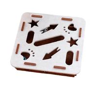 Boîte D'Enrichissement pour Lime À Griffes De Chat - Planche à Griffes Protectrice avec 2 Balles à Clochette - Puzzle à pour Chat,pour Meubles Tapis Canapé Coin Intérieur Animal de Compagnie T