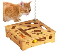 Boîte d'enrichissement puzzle à griffer pour chat - Jouet d'enrichissement pour soulager l'ennui - Jouet interactif pour chaton - Labyrinthe - Pour l'intérieur du salon - Exercice d'entraînement pour