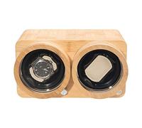 Boîte d'enroulement Watch Winders - Montres à Double Fente Dispositif enroulé Montres en Bois Boîte de Rangement Double Power Shaker Motor Motor Watch Display Organisateur Organisateur Ménage