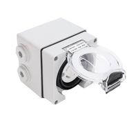 Boîte D'entrée de Puissance de Générateur Certifiée ETL avec Couvercle Résistant aux Intempéries, 30 A NEMA L14-30C IP66, Boîtier de Prise Femelle à Verrouillage Rotatif pour Connexion de