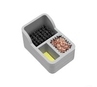 Boîte d'entretien 3 en 1 pour pointes de fer à souder avec brosse métallique en cuivre et section éponge pour minimiser l'oxydation et préserver la conductivité de la pointe (gris)