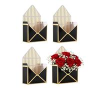 Boîte d'enveloppe pour bouquet, construction en papier robuste, 20 x 6,7 x 29,5 cm, boîte d'emballage floral, récipient décoratif pour bouquet, spacieux et pratique, pour femmes, mères, filles
