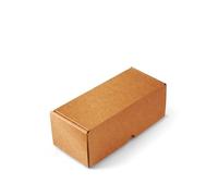 Boîte d'envois postaux allongée en micro canal couleur kraft très résistante. Envoyez des bouteilles. Pack de 50 unités. - S