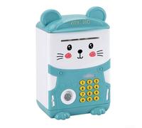 Boîte d'épargne interactive pour enfants avec fonctions de sécurité intelligentes et grand intérieur pour encourager la responsabilité financière (vert)