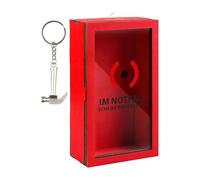 Boîte d'Épargne Transparente - Boîte À Argent,Pot à Épargne Défi avec Extérieur Rouge, Décoration Maison pour, Filles, Garçons, Étudiants, Adultes, pour Anniversaire, Vacances, École et