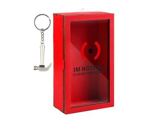 Boîte d'Épargne Transparente - Boîte À Argent,Pot à Épargne Défi avec Extérieur Rouge, Décoration Maison pour, Filles, Garçons, Étudiants, Adultes, pour Anniversaire, Vacances, École et