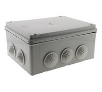 Zenitech - Boîte étanche rectangulaire 220×170×105 mm IP54 Blanc - Résistance 750°C - Vis 1/4 tour