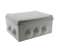 Zenitech - Boîte étanche rectangulaire 220×170×105 mm IP54 Blanc - Résistance 750°C - Vis 1/4 tour