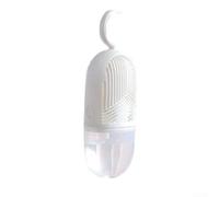 Boîte Déshumidificateur Suspendue 400ml Réutilisable avec Granulés - Absorbeur Humidité pour Armoire et Salle de Bain(White)