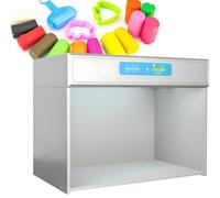 Boîte d'essai Couleurs Professionnelle-Cabine d'évaluation Multi-Source lum | Cabine d'évaluation des couleurs standard (4/5/6 sources lumineuses) pour peintures, revêtements, plastiques et quincaillerie