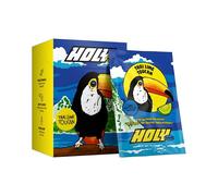 Boîte d'essai de 10 boosters de jeu HOLY Energy “Thai Lime Toucan” avec goût de citron vert thaïlandais | 10 portions avec NewCaff & extrait de thé vert | Focus Drink | Vegan avec arômes naturels
