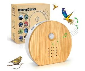 Boîte détecteur de Mouvement avec Chant d'oiseaux, Rodukee Boîte Soundbox Oiseau avec Minuterie, 9 Naturels Birdsongs, Murmure de Ruisseau, Source Forestière, Boîte à Musique Relaxante et Détente