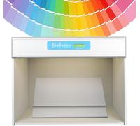 Boîte d'évaluation des Couleurs - 7 Sources Lumineuses et Table à 45° pour Un appariement précis, Caisson LED Professionnel pour matériaux imprimés, Textiles, Plastiques, peintures et encres