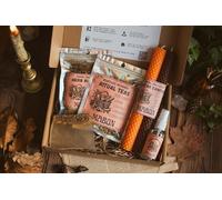 Boîte d'événement magique Mabon avec bougies d'autel, savon, kit de vinaigrette pour bougies, huile d'onction et guides de célébration