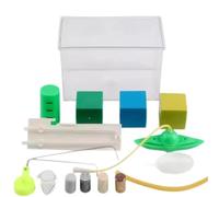 Boîte d'expérimentation de flottabilité Objet coulant Dispositif d'exploration flottant Kit d'enseignement de la physique de l'eau Salle de classe primaire Mécanique des fluides