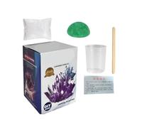 Boîte d'expérimentation scientifique - Laboratoire de formation minérale avec guide illustré d'ingrédients chimiques, prend en charge les compétences de résolution de problèmes d'exploration géologiqu