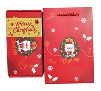 Boîte d'explosion surprise boîte rebondissante pliante avec sac et 10 rebonds pour anniversaire Noël - Explosion de Noël