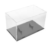 Boîte D'exposition de Football en Acrylique, Support de Bureau Stable | Parois Transparentes, Base Noire Antidérapante, Design Élégant, Protège Trophées et Mini Casques