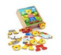 Boîte d'habillage Viga 56401 - Ours garçon Multicolore G