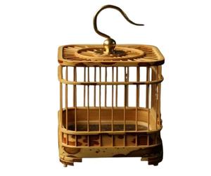 Boîte d'habitat pour Reptiles Cage à sauterelles Suspendue de Style rétro Chinois carrée Faite la Main