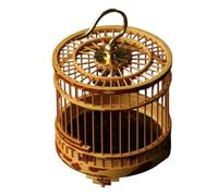 Boîte d'habitat pour Reptiles Cage à sauterelles Suspendue de Style rétro Chinois Circulaire Faite la Main