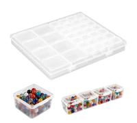 Boite Diamond Painting Rangement, 36 Compartiments Boite Rangement Perles, Broderie à Compartimen en Plastique, Rangement Diamond Painting pour Organiser Les Petites Pièces et Les Loisirs Créatifs