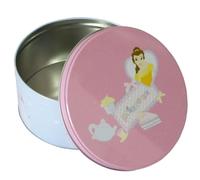 Boite Disney Princesses - Disney - Modèle moyen - Métal - Rose - Dimensions 16.5 x 8 cm