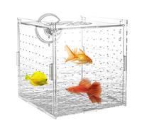 Boîte D'Isolation pour Aquarium - Boîte De Reproduction pour Poissons avec Ventouses,Compartiment Clair À Séparation Incubateur pour Œufs Alevins Betta Guppy Poisson-Angel Et Acclimatation