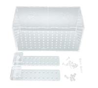 Boîte d'isolement reproducteur de Poisson | Écloserie Acrylique Transparent avec Crochet réglable | Escape - Trouvus de la Couvercle et des Flux d'eau | pour Le récipient à (20 * 10 * 11CM)