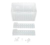 Boîte d'isolement reproducteur de Poisson | Écloserie Acrylique Transparent avec Crochet réglable | Escape - Trouvus de la Couvercle et des Flux d'eau | pour Le récipient à (17 * 9 * 10CM)