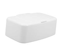 Boîte Distributrice Blanc Lingettes Humides Rechargeable de Pp | Base Antidérapante, Légère et Portable, pour Salon et Chambre Bébé, Format Réutilisable