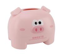 Boîte Distributrice de Mouchoirs, Porte-mouchoirs Décoratifs en Forme d'animal en Plastique pour Toilettes (cochon rose)