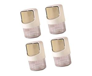 Boîte distributrice miniature de pointes de coton avec capuchon anti-poussière, boîte de rangement pour cure-dents, distributeur de supports Qtip, couvercle tourbillonnant, étui pour cotons-tiges