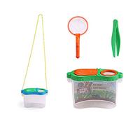 Boîte d'observation des insectes portable pour enfants Couvercle à deux voies Grossissement Verre Observation Tasse en plastique Enfants Cadeaux Lunettes de lecture Lentilles en verre
