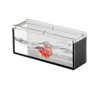 Boîte d'observation des poissons, boîte à poissons, en acrylique, avec couvercle, accessoires portables pour animaux aquatiques pour l'intérieur et l'extérieur