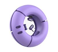 Boîte d'organisateur de câbles,Organisateur de câbles | Organisateur de Fil à tête magnétique | Support de câble en Silicone, Organisateur de Cordon Portable en Forme de Beignet pour la Maison et Les