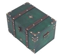 Boîte d'organisateurs Anciens Boîte de Rangement en Bois de Grande capacité sans Burrs Construction Décorative et élégante (Boîte XL avec verrouillage de clé) (Boîte XL avec verrouillage combiné à