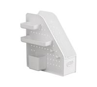 Boîte D'organisateurs De Fichiers Bureau Avec Plateau Panneau Peg Cup Space Sauvegarde Du Magazine Berger Magazine Pour Office School Supplies Management Livre Organisateur Avec Des Stockage