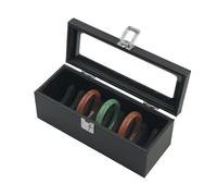 Boîte d'organisateurs ingénieuses, boîte de rangement de bracelet, compartiments de matériaux de haute qualité, vitrine de stockage de banger, conteneur de bracelet, épreuve de poussière, avec un couv