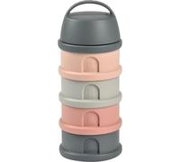 Boîte doseuse BEABA - 4 compartiments - mineral grey/pink