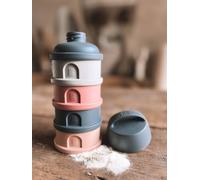 Boîte doseuse de lait 4 compartiments mineral grey/pink TU