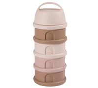 BÉABA, Boite doseuse de Lait en Poudre Empilable,100% Hermétique,Barbapapa | 4 Compartiments, Made in France, Grande contenance, Usage Evolutif, Facile à transporter