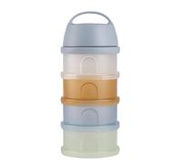 Boîte doseuse de lait empilable 4 compartiments Galet Translucide